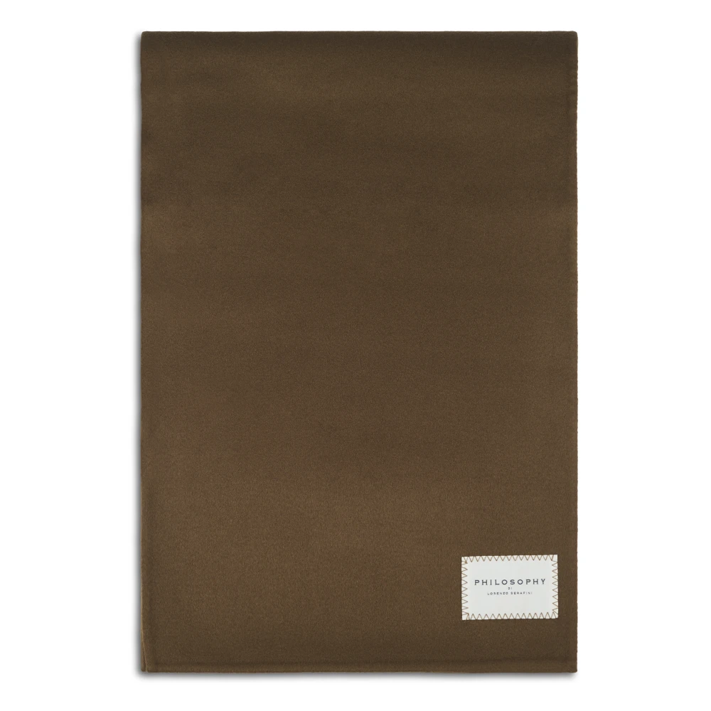 Philosophy di Lorenzo Serafini Bruine Sjaal Panno Double Stijl Brown Dames