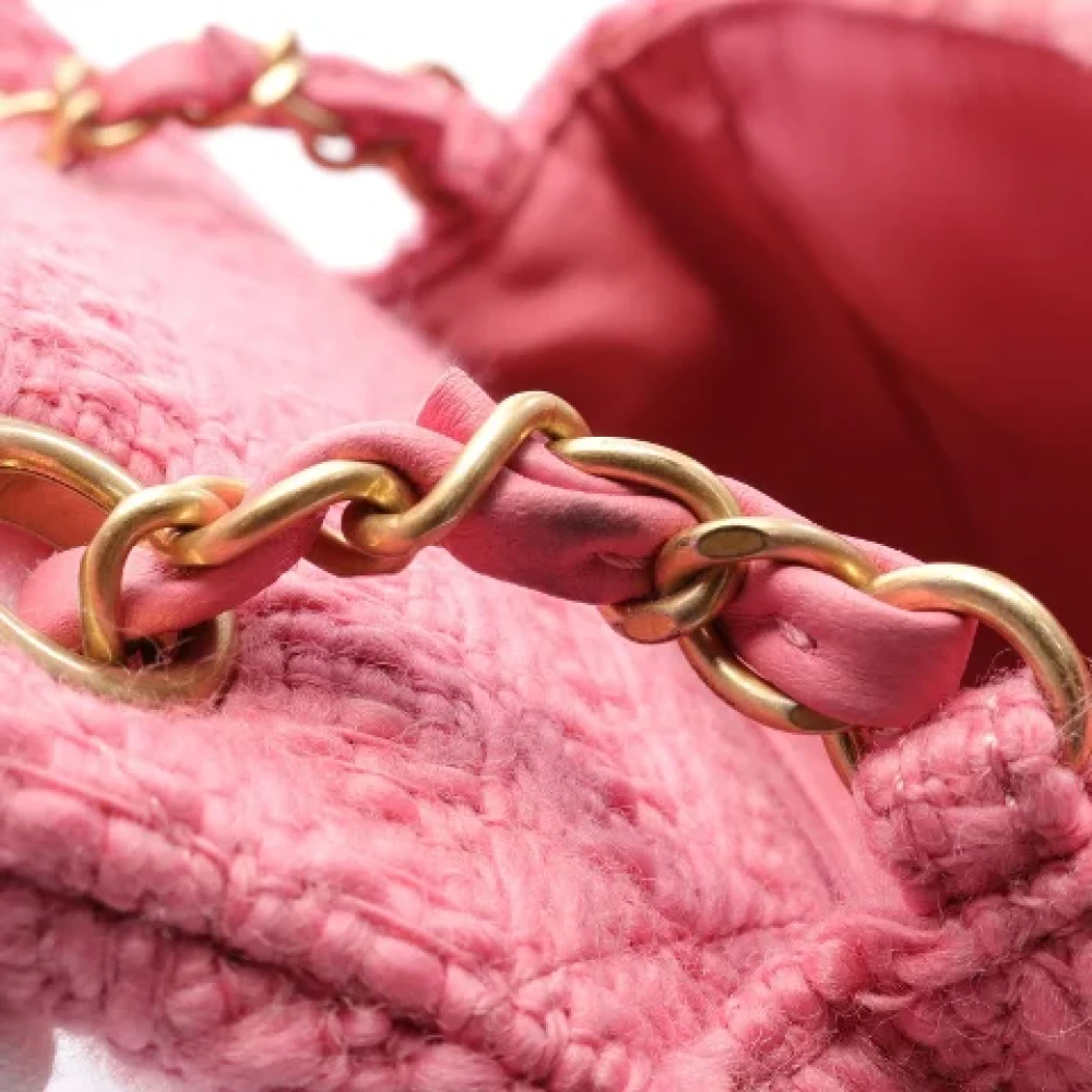 Chanel Vintage Pre-owned Canvas crossbody-bags Pink Dames