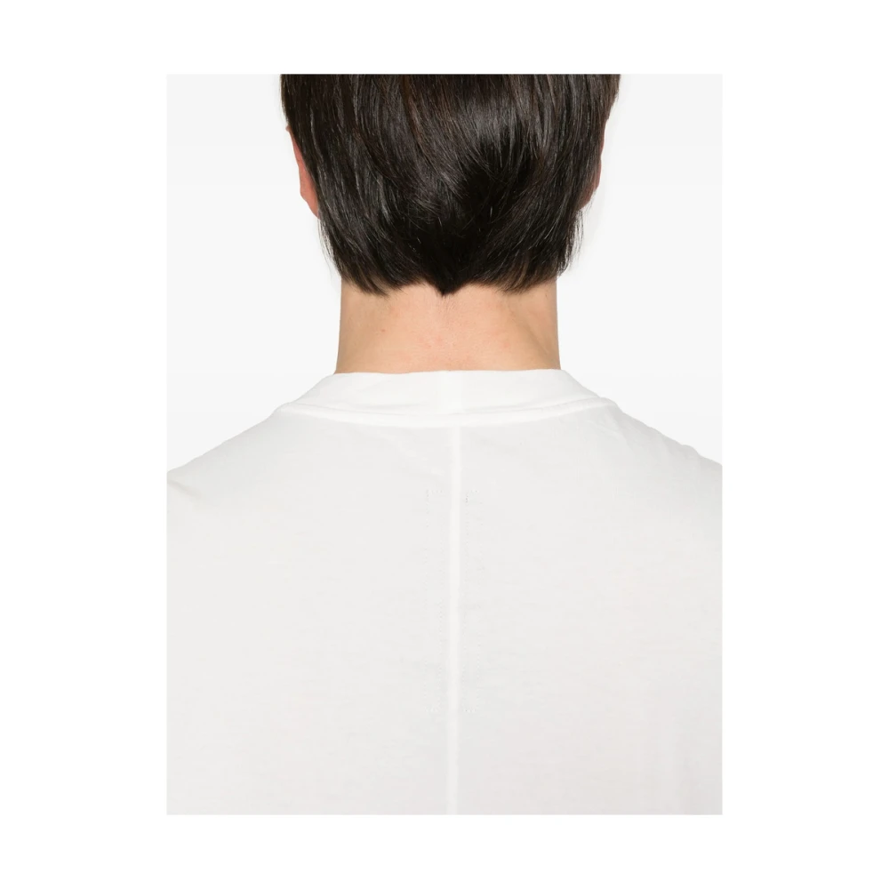 Rick Owens Donkere Schaduw Mouwloos Crew Neck T-shirt White Heren