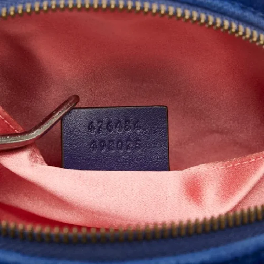 Gucci Vintage Pre-owned Canvas clutches Blue Dames