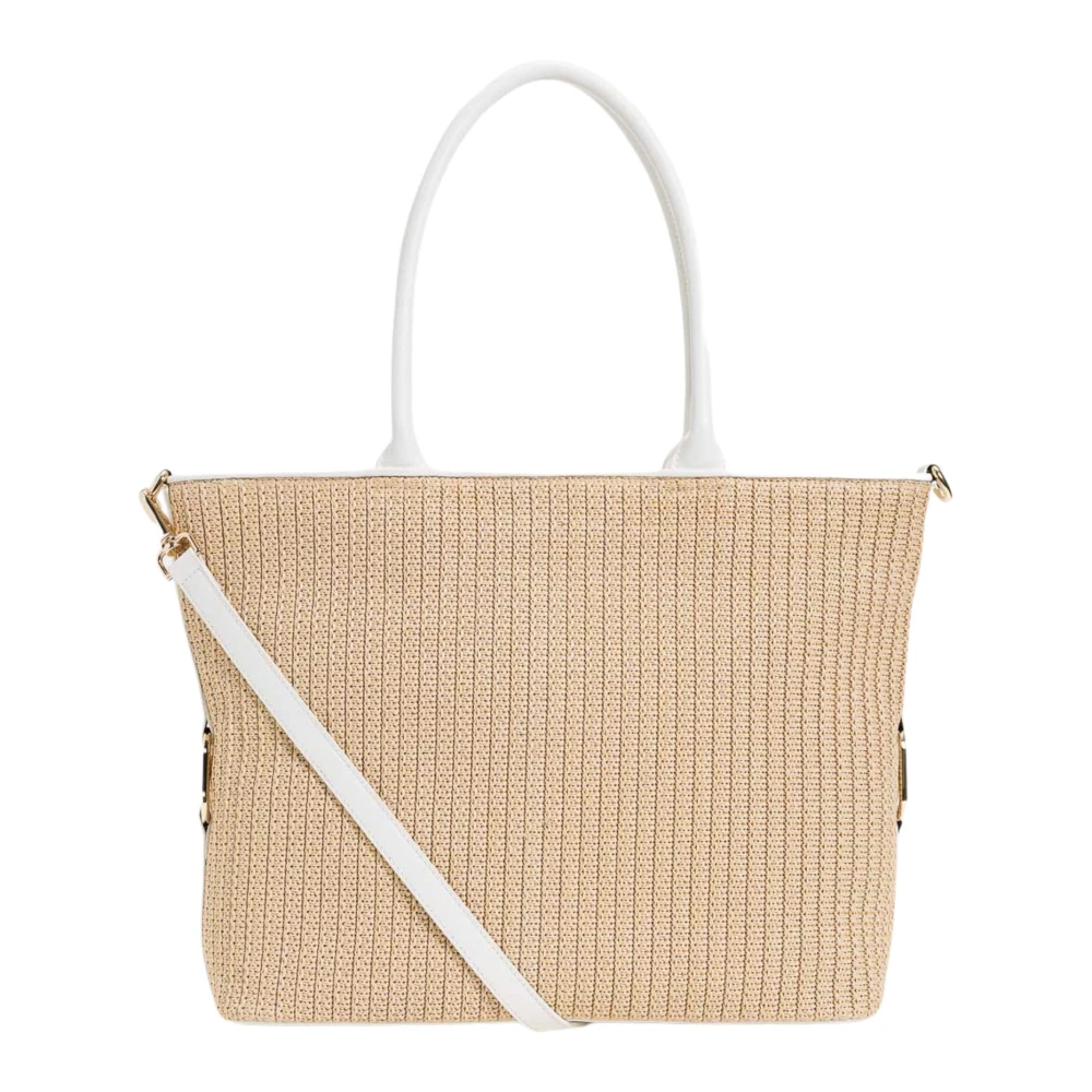Twinset Stro Shopper Tas met Afneembare Band Beige Dames