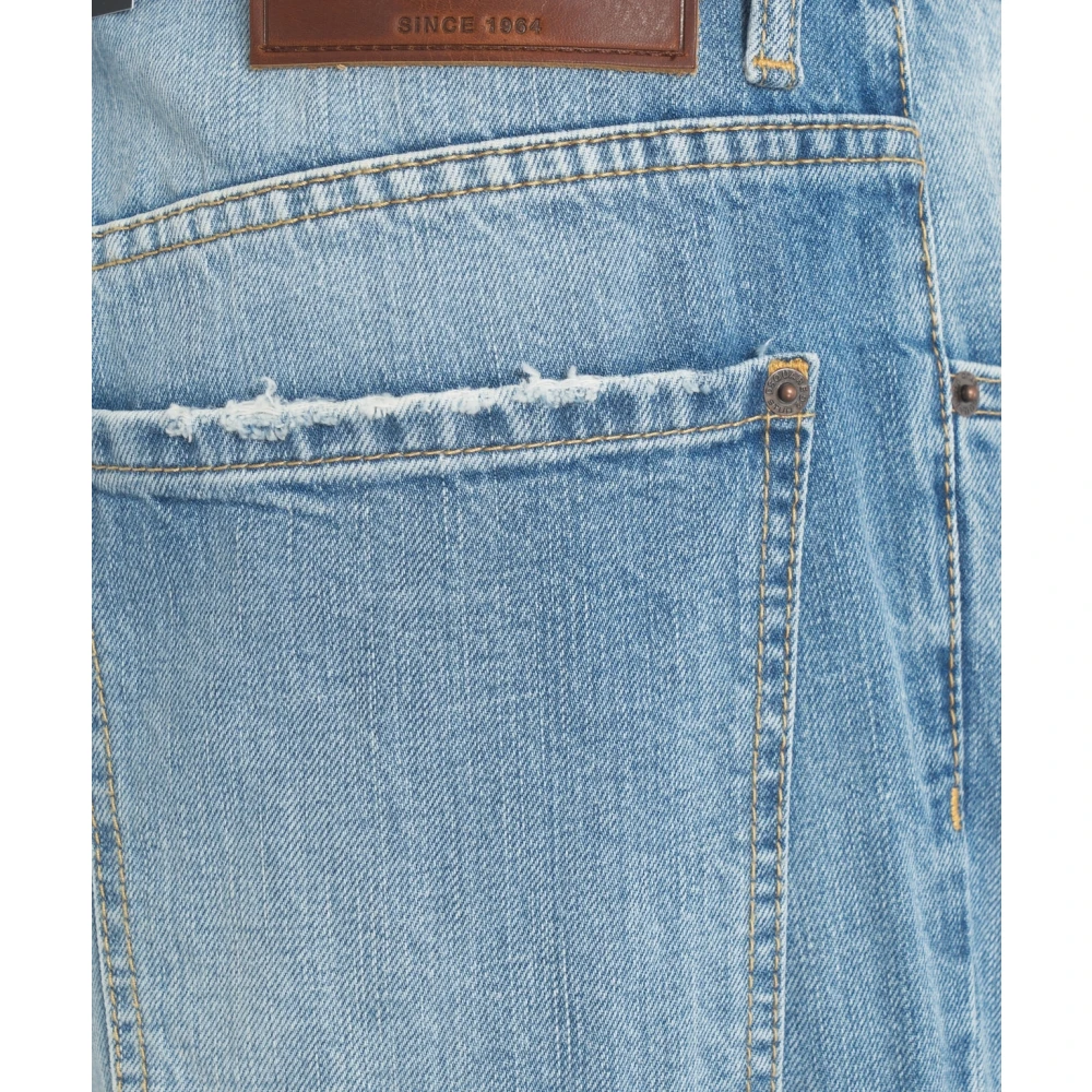 Dsquared2 Wijde Blauwe Jeans voor Mannen Blue Heren