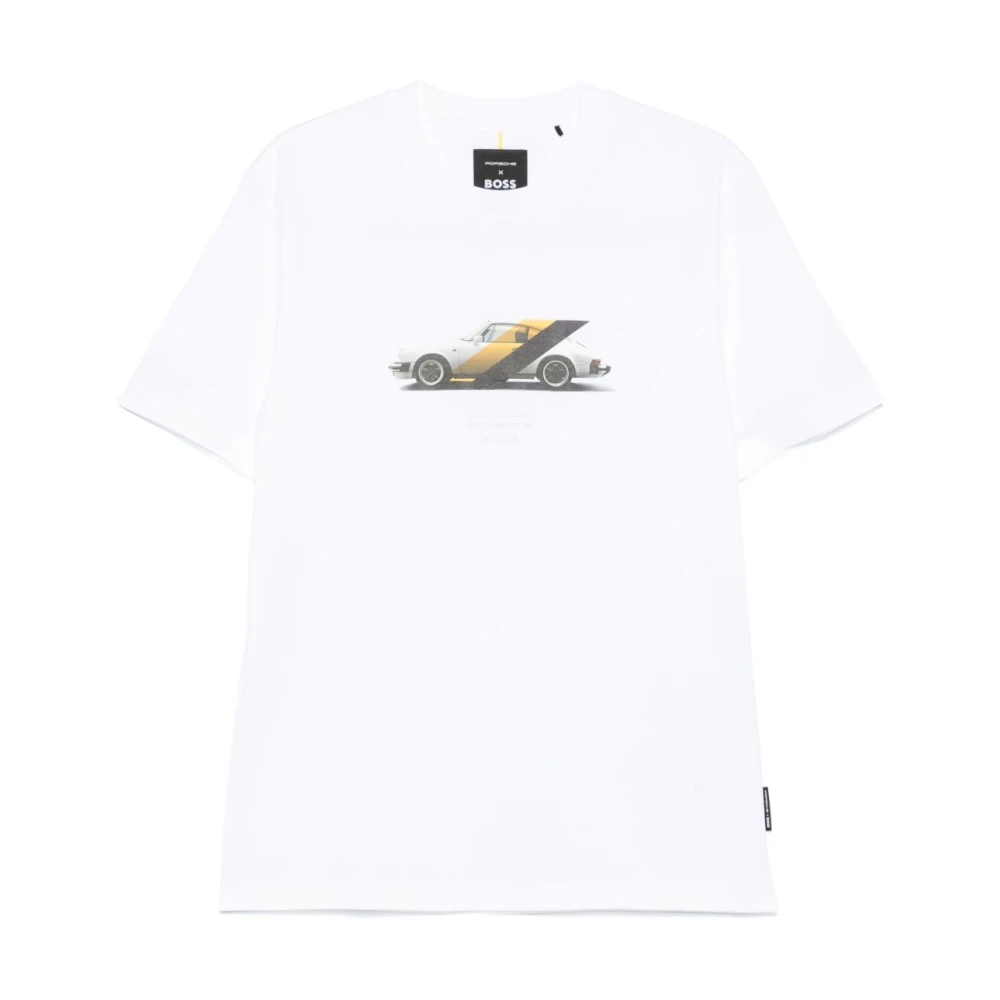Hugo Boss Natuurlijke T-shirts en Polos met Logo Beige Heren