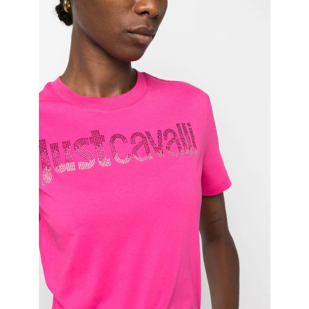 Just Cavalli Fuchsia T-shirts & Polos voor vrouwen Pink Dames