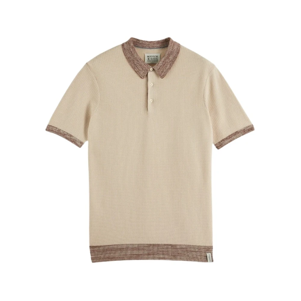 Scotch & Soda Polo in klassieke stijl Beige Heren