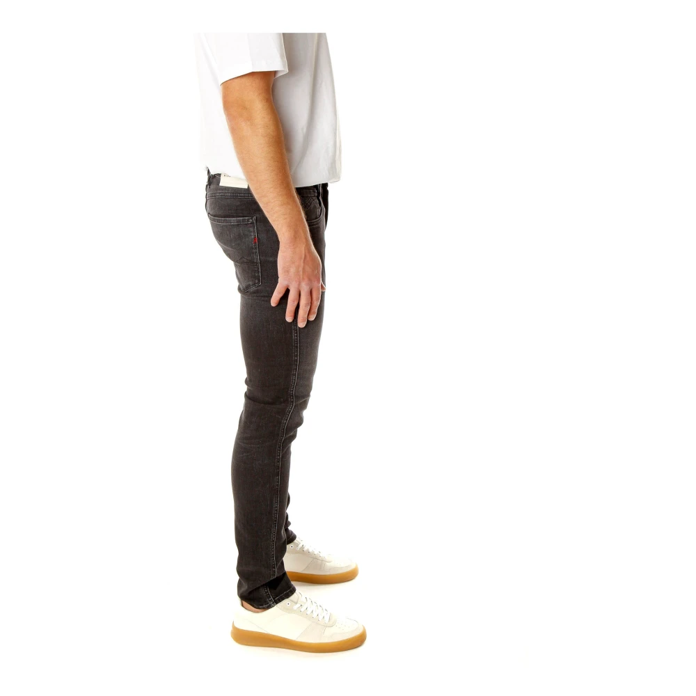 Replay Slim Fit Mid Waist Jeans Gray Heren