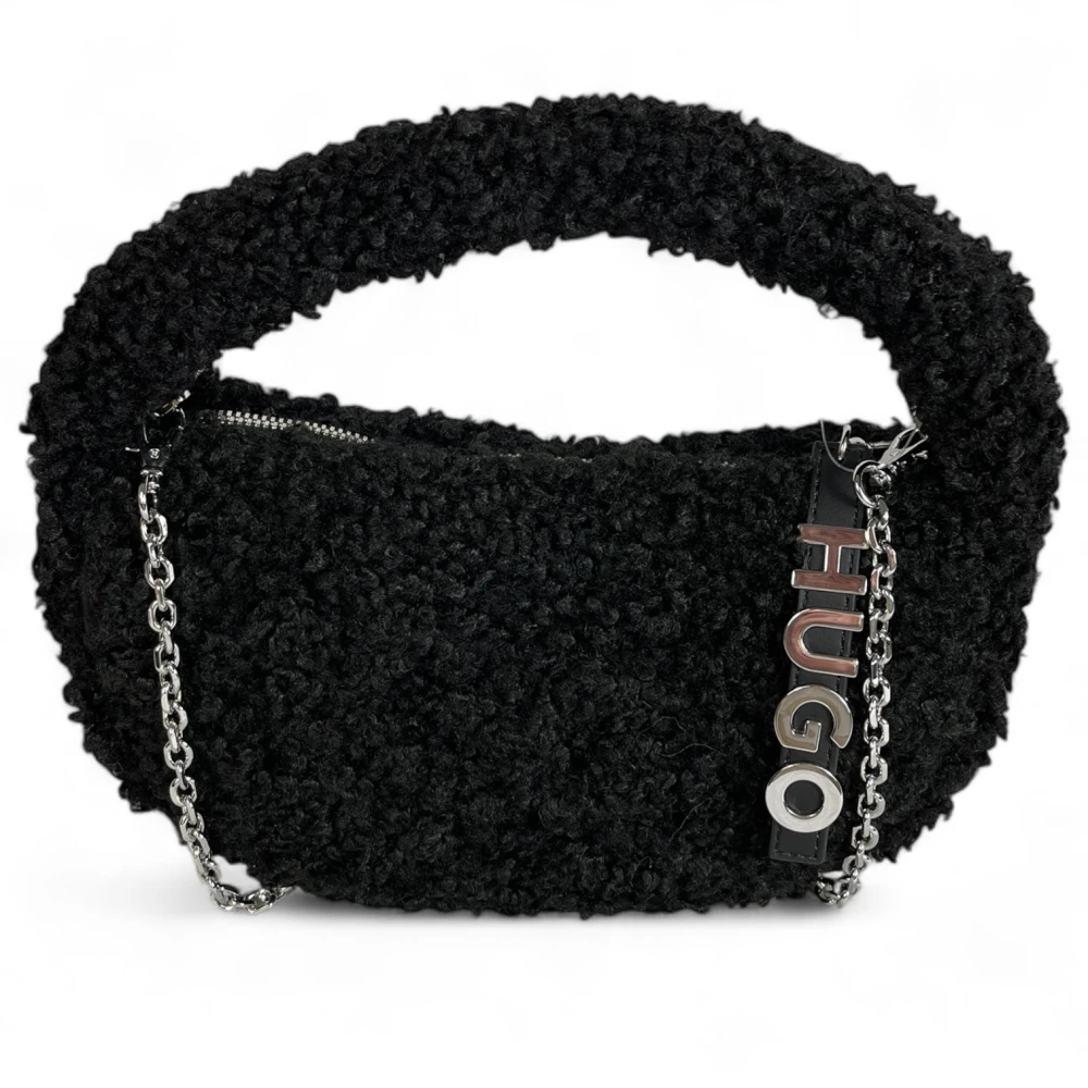 Hugo Boss Teddybont Schoudertas Zwart Black Dames