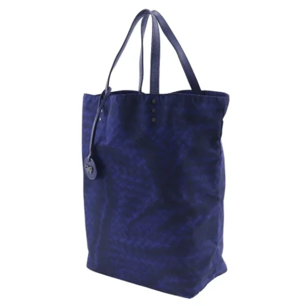 Bottega Veneta Vintage Pre-owned Fabric totes Blue Dames