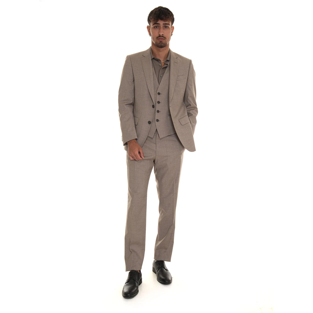 Boss Classic 3-delig pak met 2 knopen Beige Heren