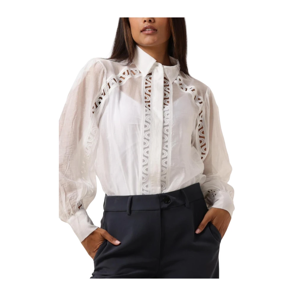 Copenhagen Muse Elegante Witte Blouse Cmultra-Shirt White Dames