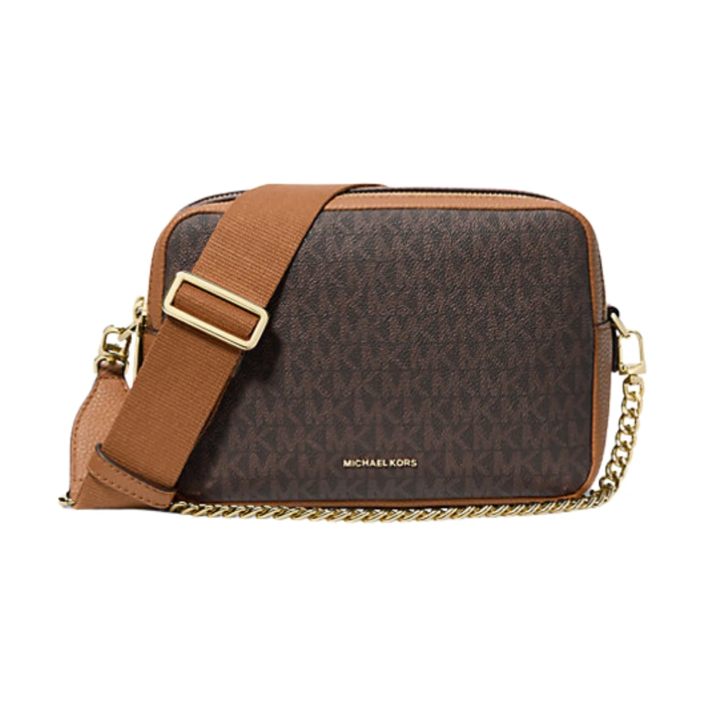 Michael Kors Chn Camera Schoudertas Bruin Brown Dames