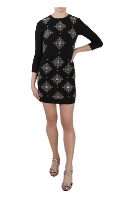 Crystal Stretch Mini Shift Dress