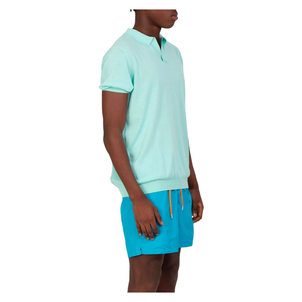 MC2 Saint Barth Gebreide Polo Shirt Green Heren