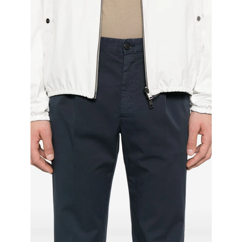 Incotex Blauwe Broek voor Mannen Blue Heren