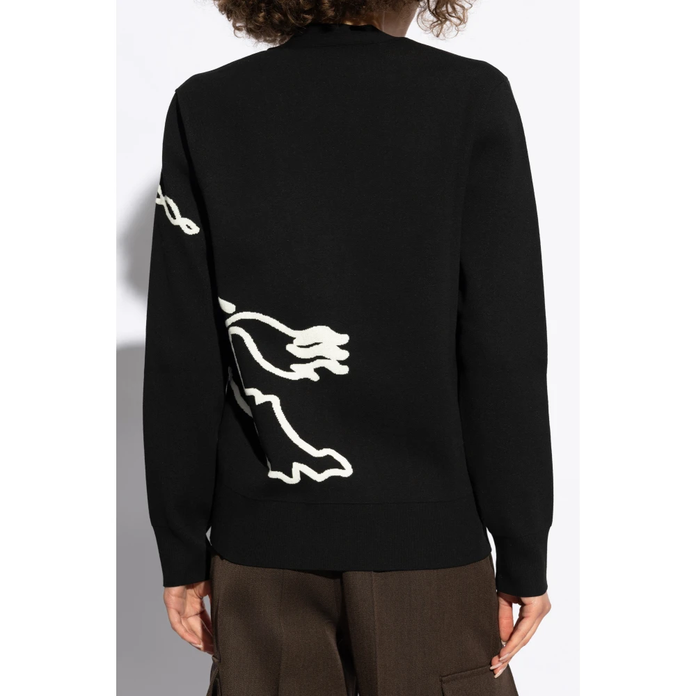 Burberry Cardigan met logo Black Dames