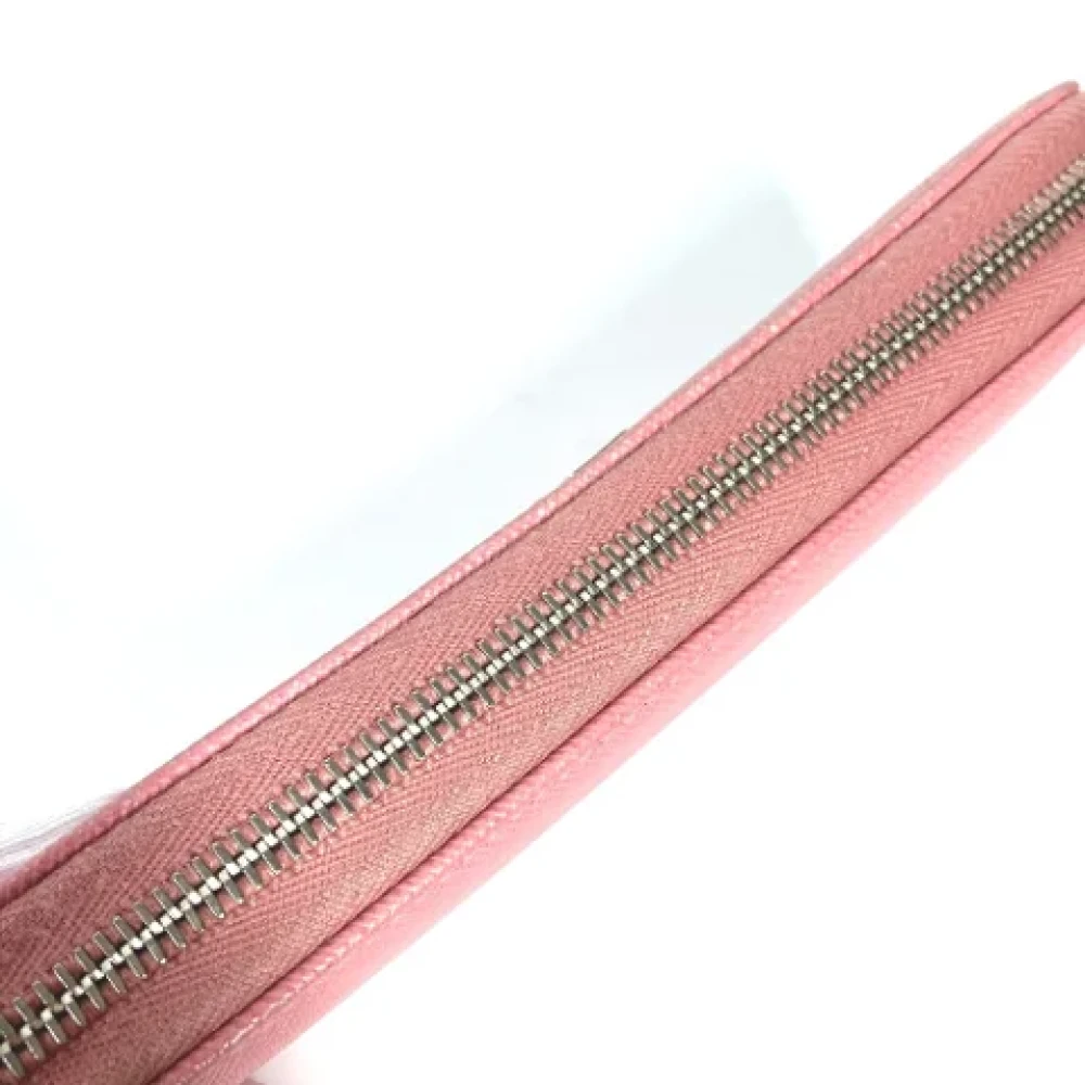 Prada Vintage Pre-owned Leather wallets Pink Dames