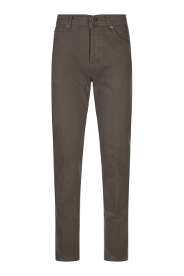 brown-cotton-elastane-jeans