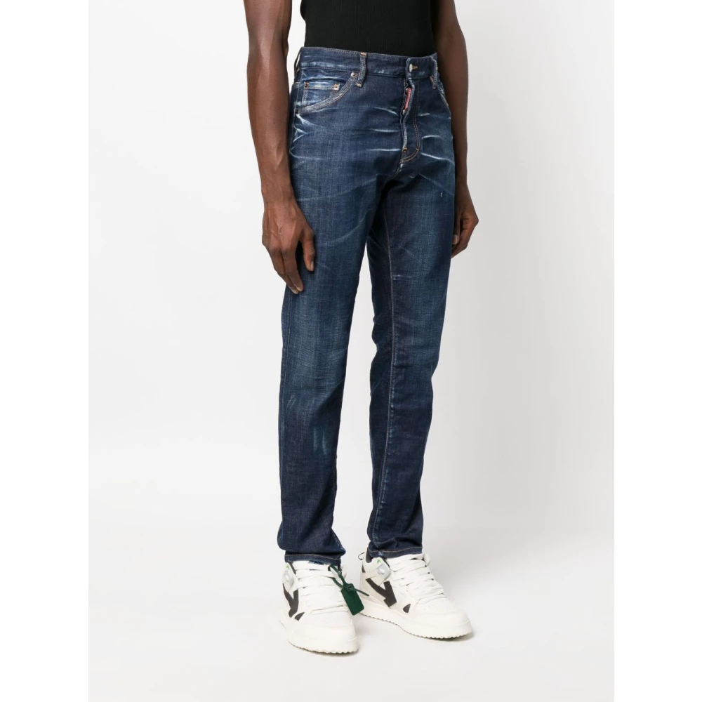 Dsquared2 5-Pocket Broek in Marineblauw Blue Heren