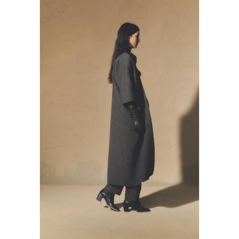 Cortana Oversized omkeerbare jas in grijs Green Dames