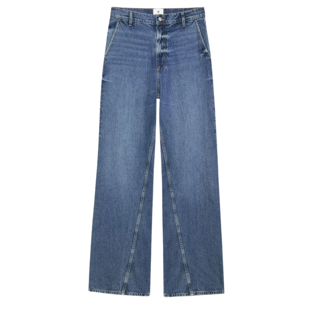 Anine Bing Briley Wide Jeans Blue Dames