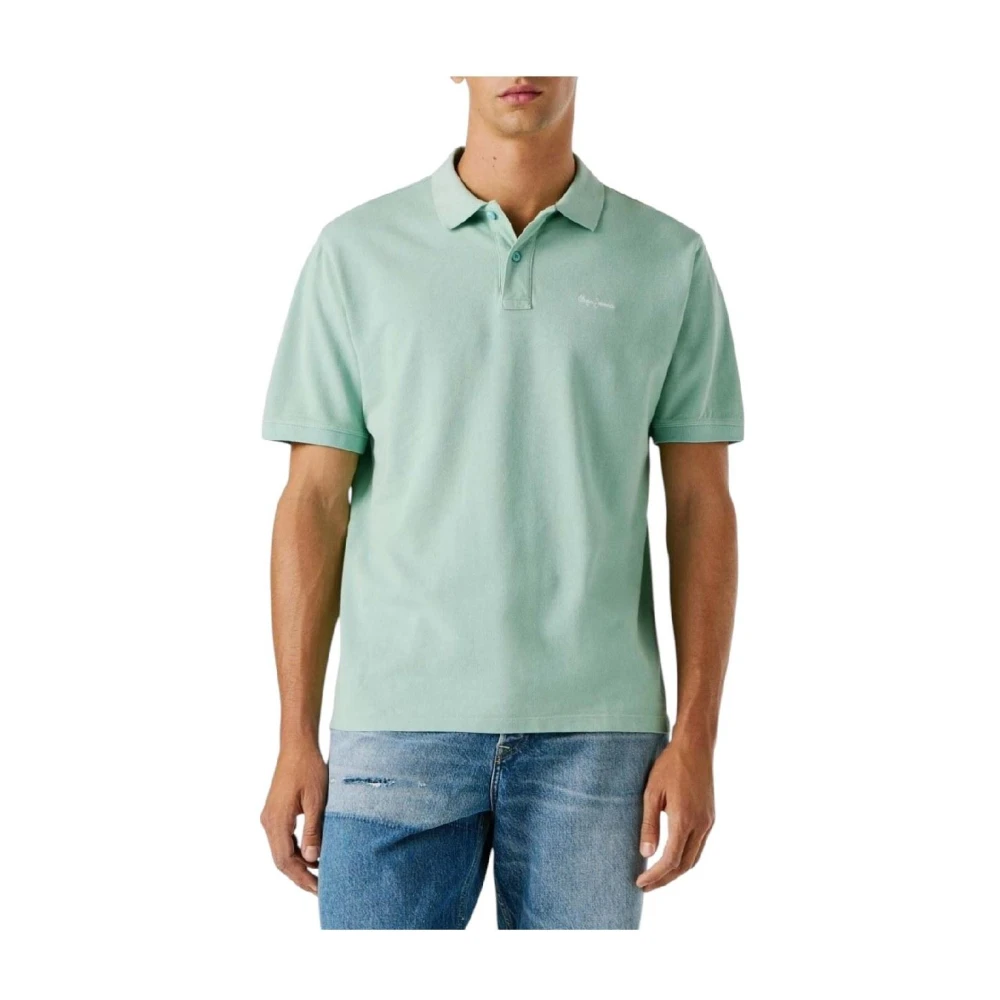 Pepe Jeans Men's Blue Polo Shirts, M, Polo Shirt