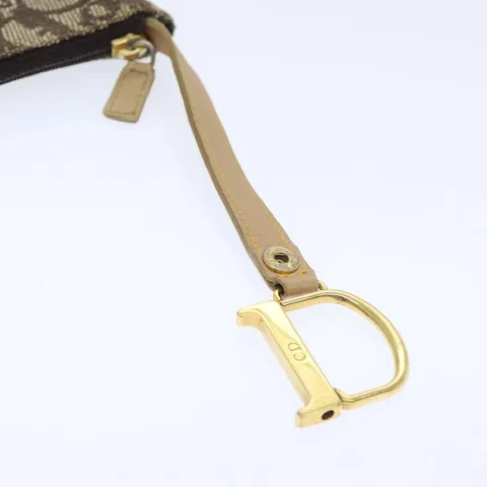 Dior Vintage Pre-owned Canvas clutches Brown Dames