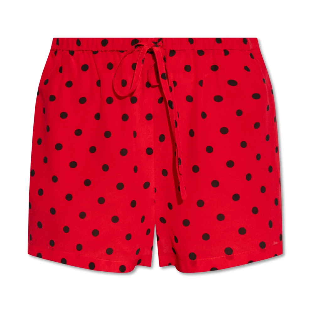 Moschino Zijden shorts voor 40-jarig jubileum Red Dames