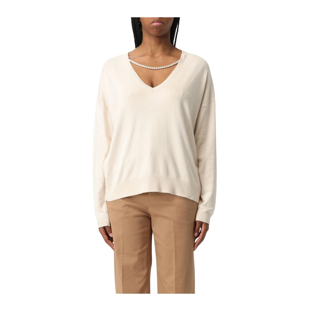 Knitwear > V-neck Knitwear - - Liu Jo - Modalova