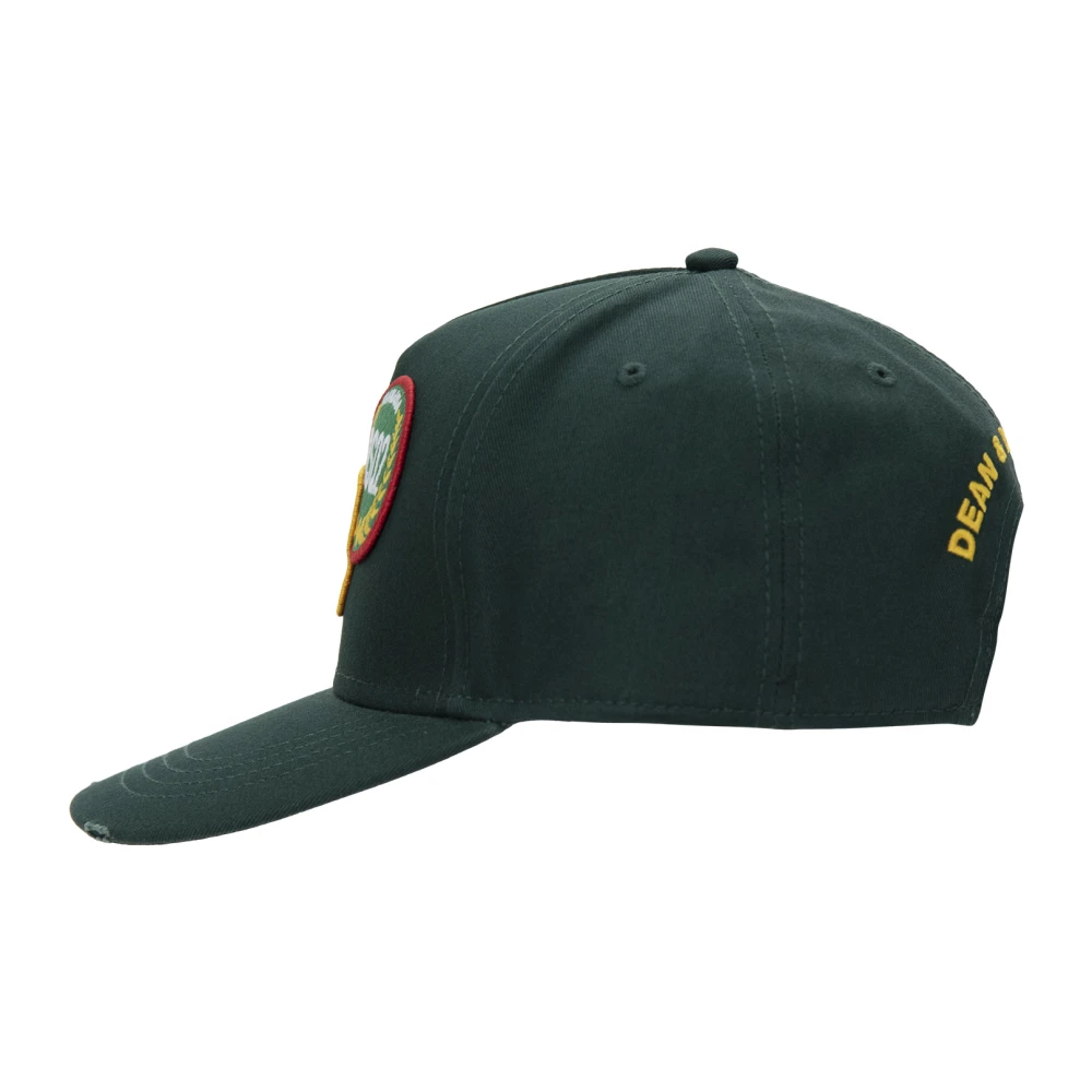 Dsquared2 Vintage Baseball Cap met gesp Green Unisex