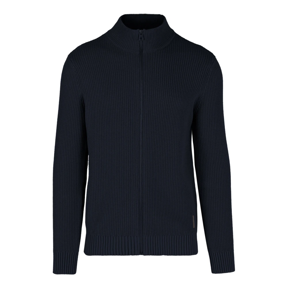 Bomboogie Homme Bleu - Pull Avec Fermeture Éclair Et Col Montant - Pulls - Taille: M