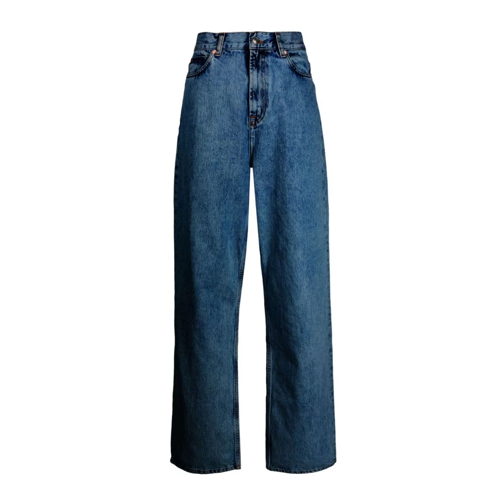 Wardrobe.nyc Indigo Low Rise Jeans Blue, Dam