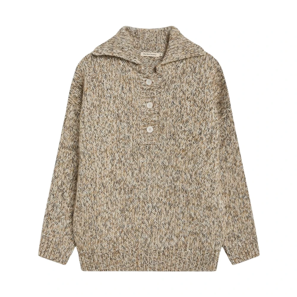 The New Society Donna Beige Maglie, Xs, New,