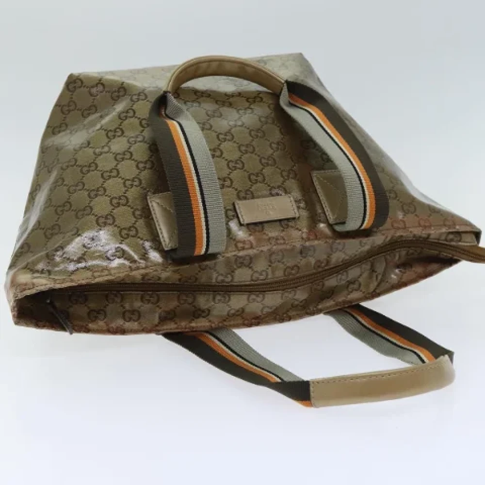 Gucci Vintage Pre-owned Canvas handbags Gray Dames