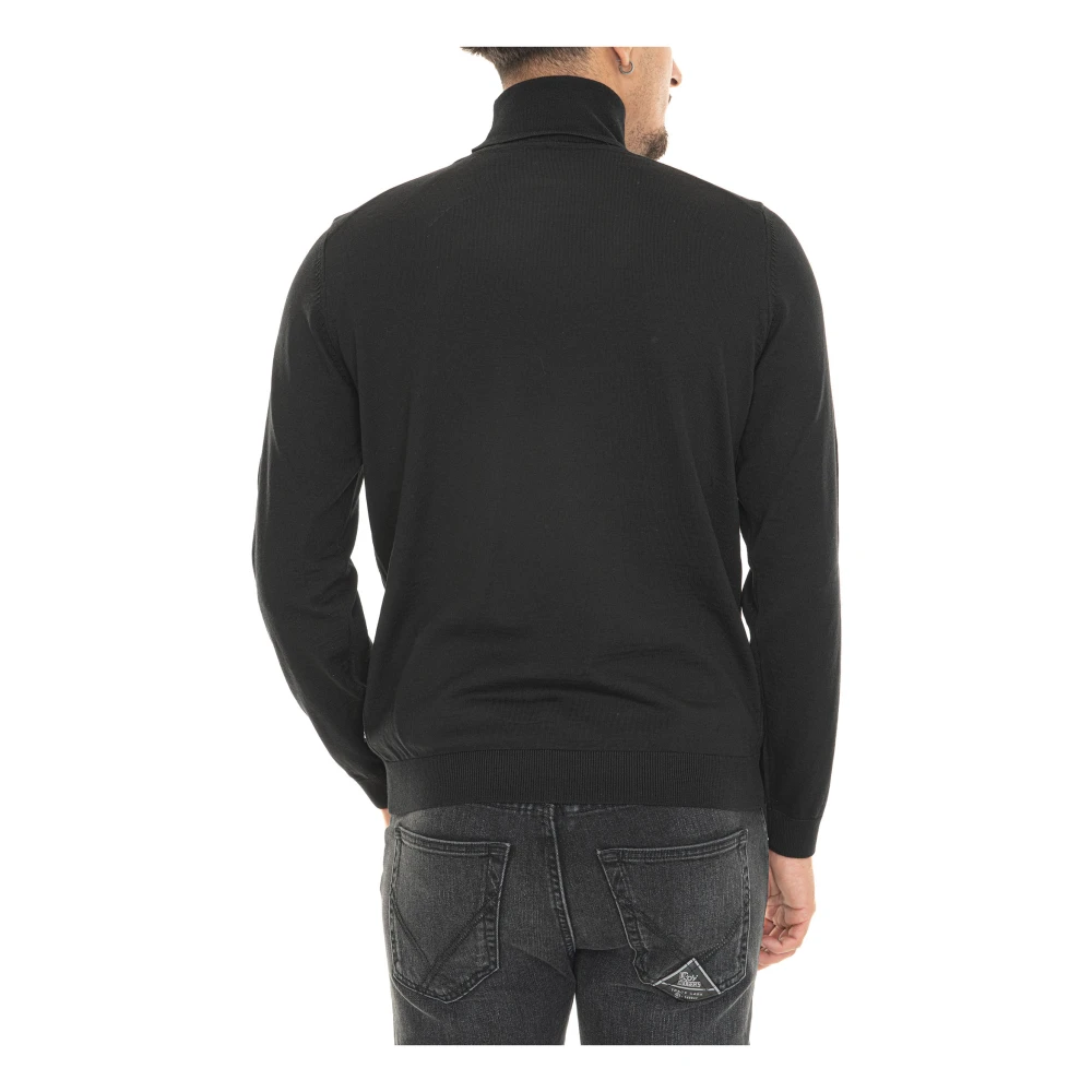 Boss Musso-P Turtleneck Pullover Black Heren