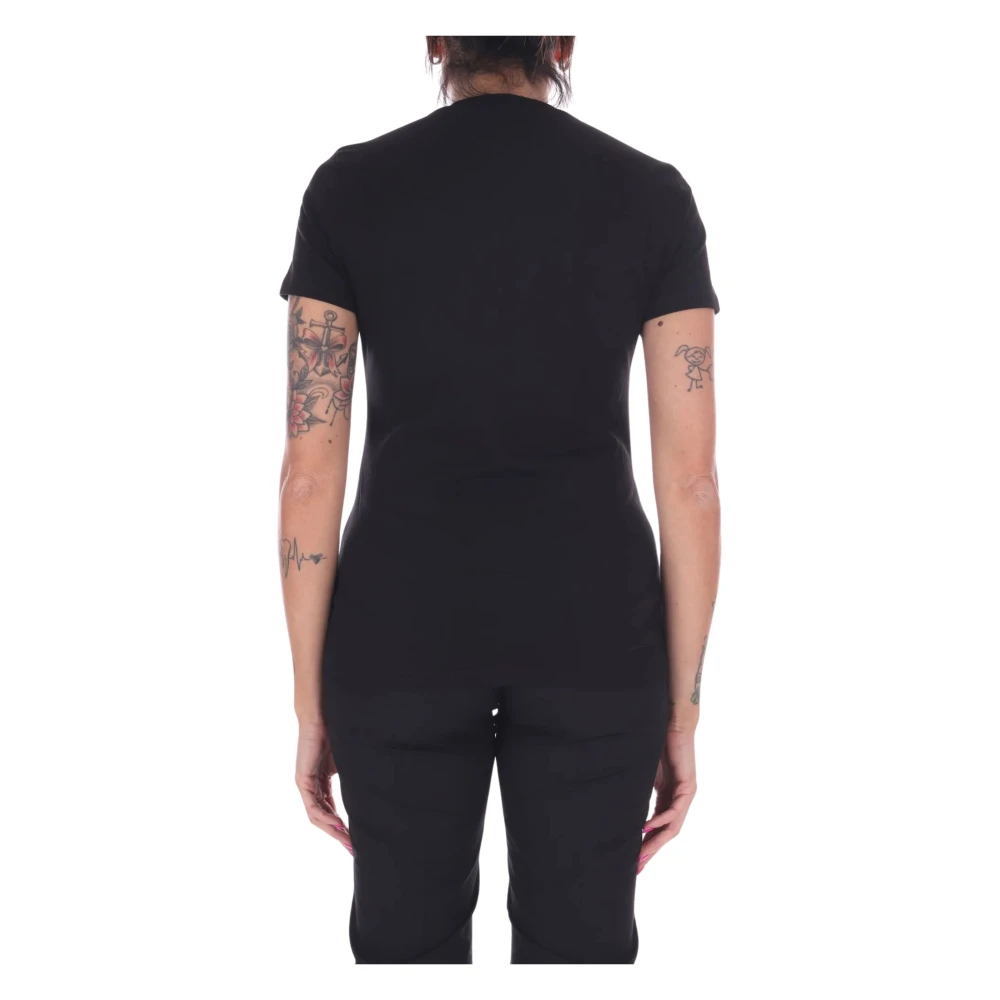 Liu Jo Bloemenprint T-shirt met korte mouwen Black Dames