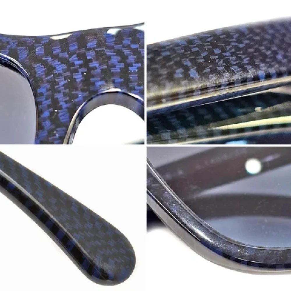Chanel Vintage Pre-owned Plastic sunglasses Blue Dames