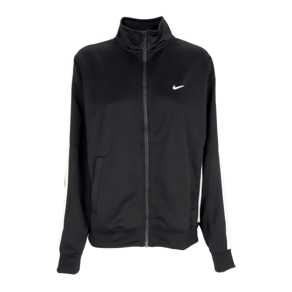 Nike Women's Black Poly-Knit Swoosh Tracksuit Jacket - Training Jackets - L - Sport