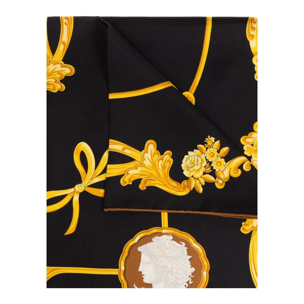 Versace Zijden sjaal Black Unisex