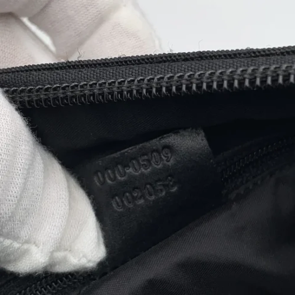 Gucci Vintage Pre-owned Fabric shoulder-bags Black Dames