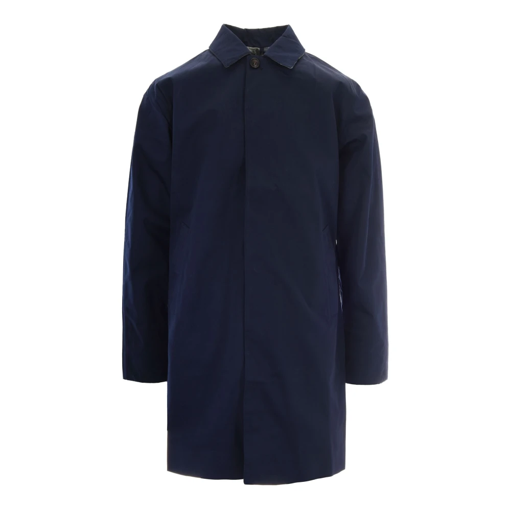 Barbour Men's Blue Rokig Jacket Ss26 Breathable Outw - Single-Breasted Coats - Xl - Coats