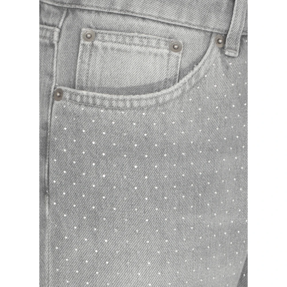 Dondup Straight Jeans Gray Dames