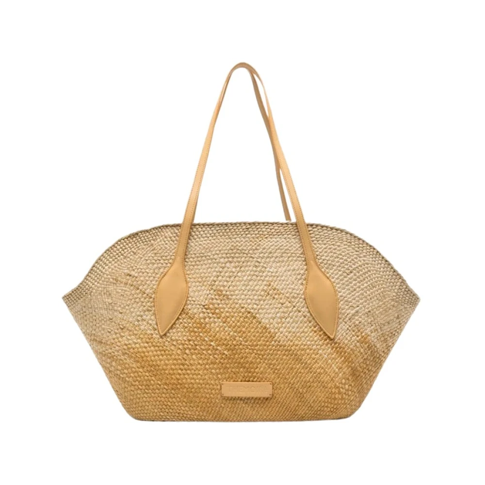 THEMOIRè Straw Clutch Tas Beige Dames