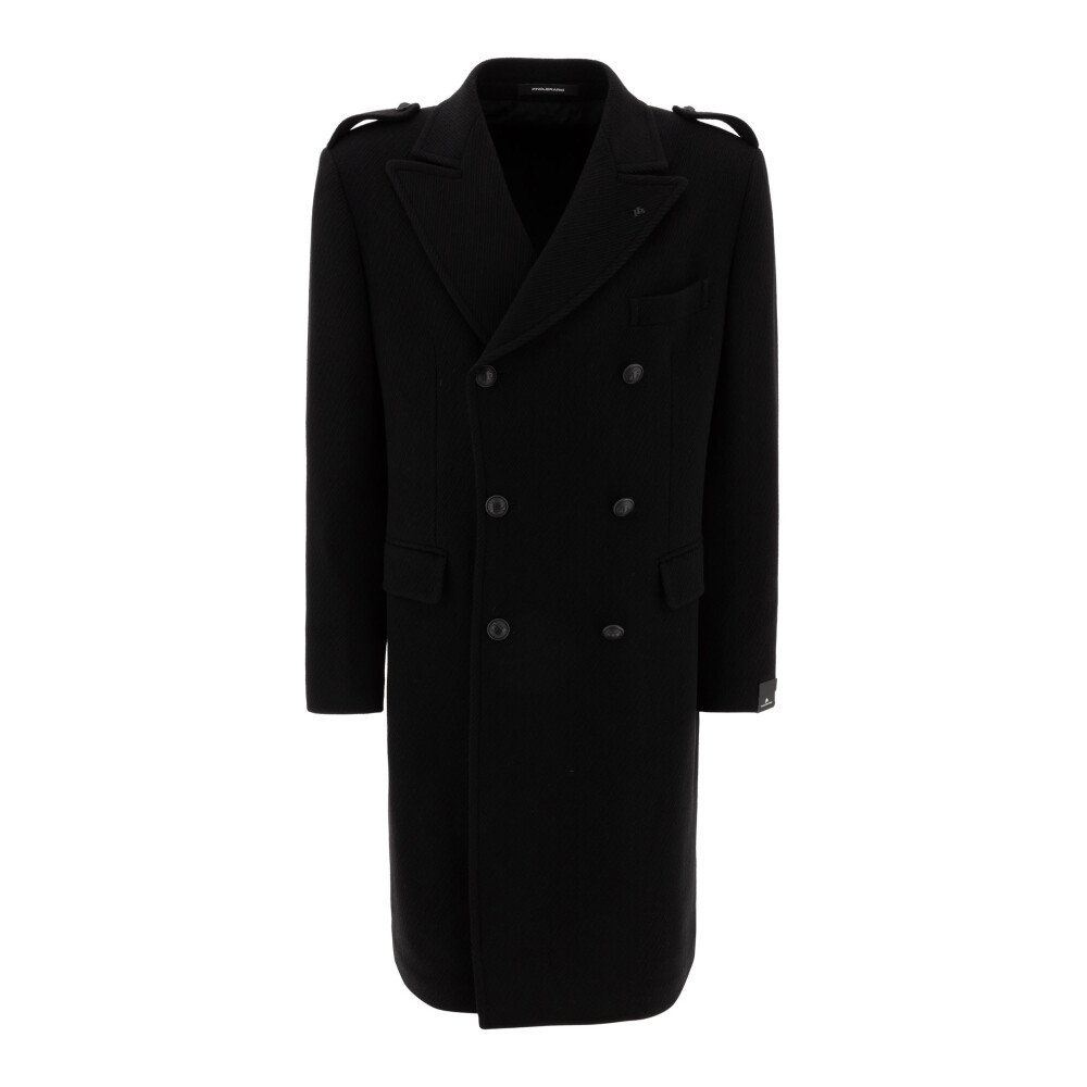 コート Tagliatore Coats Tagliatore Beige double-breasted coat in wool blend | TheDoubleF