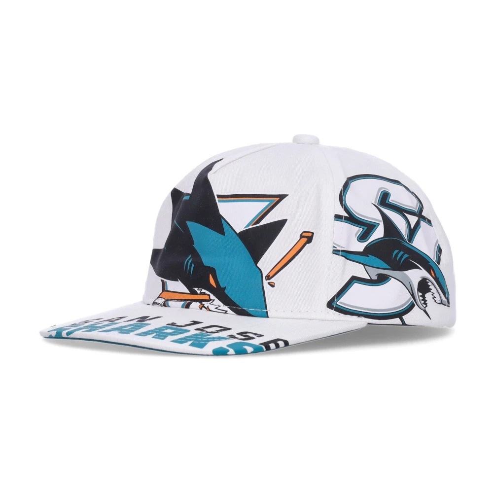Mitchell & Ness Unisex San Jose Sharks Flat Brim Cap