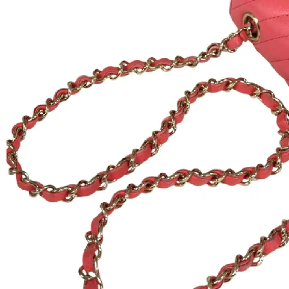 Chanel Vintage Pre-owned Leather shoulder-bags Pink Dames