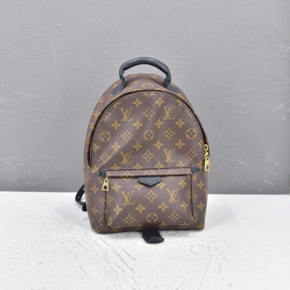 Louis Vuitton Vintage Pre-owned Coated canvas backpacks Brown Dames
