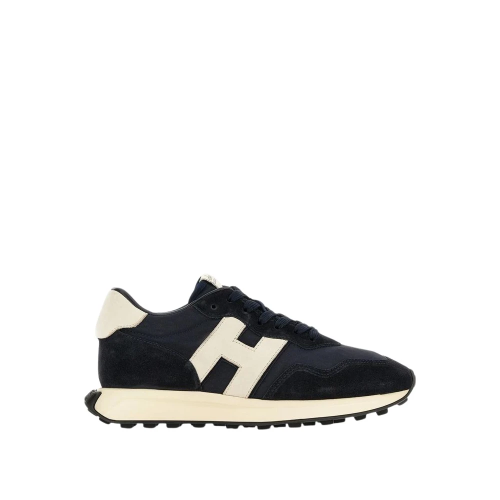 Hogan H601 Allacciata H Patch Heren Schoenen Blauw