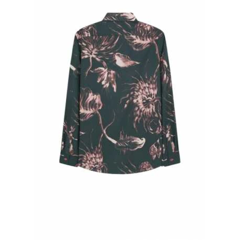 Paul Smith Groene Bloemenoverhemd Thistleberry Print Multicolor Heren
