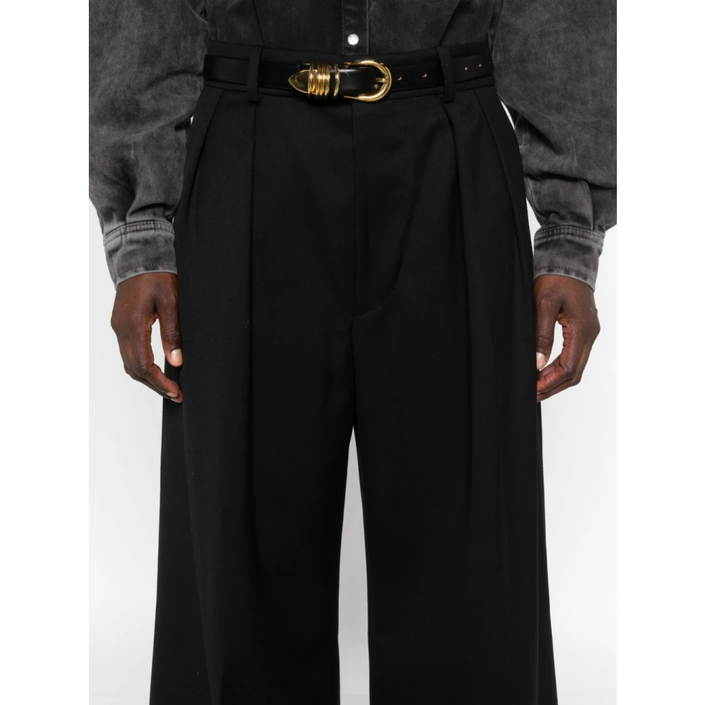 Wardrobe.nyc Stijlvolle Low Rise Broek Black Dames