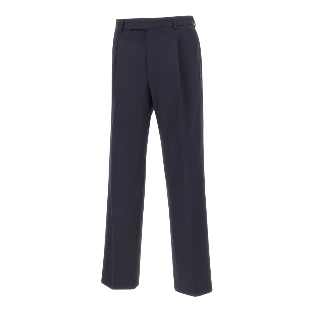Pt Torino Men's Blue Quindici Trousers - Straight Trousers - Xs - Trousers
